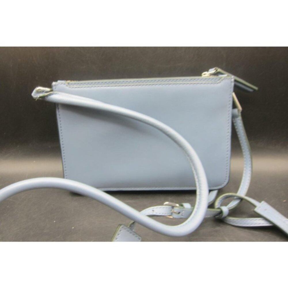 NWOT DELAROQ Troisième BLUE LEATHER Crossbody Bag - Picture 6 of 9